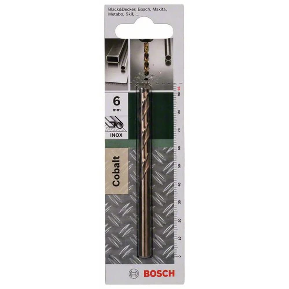 Bosch Metallbohrer HSS-Co DIN 338 D= 6,0 mm L= 93 mm - 2609255074