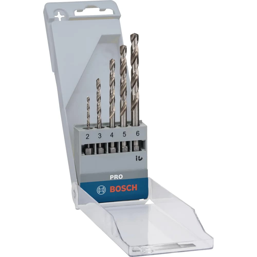 Bosch Metallbohrer-Set HSS-G, DIN 338 mit Sechskantschaft, 135°, 2 - 6 mm