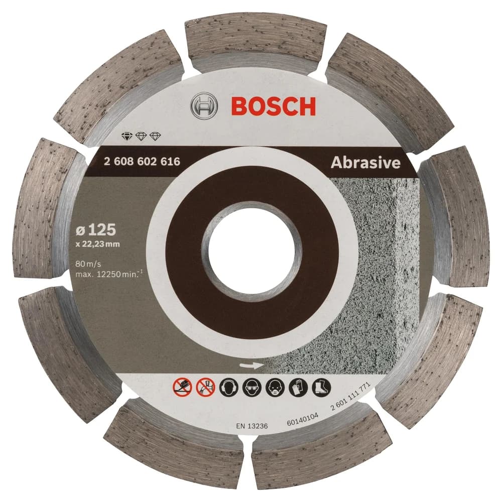 Bosch Diamanttrennscheibe Standard for Abrasive 125x22,23x1,6x10 mm 2608602616