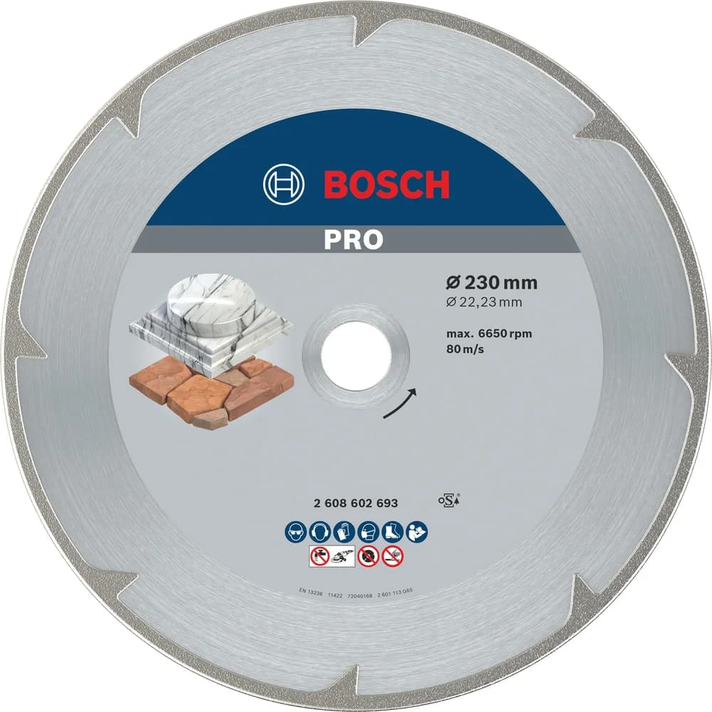 Bosch PRO Marble Diamanttrennscheibe 230 x 22,23 mm - 2608602693