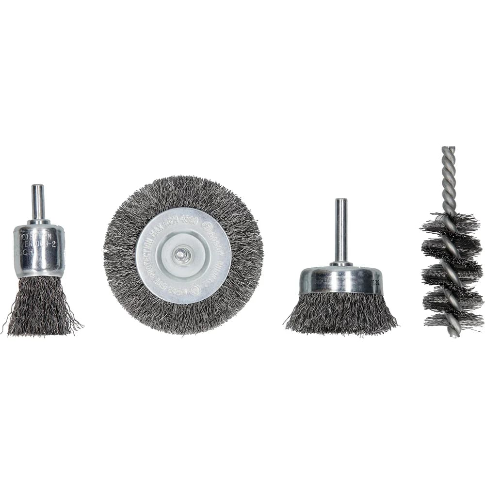 BOSCH Drahtbürsten-Set 4 tlg