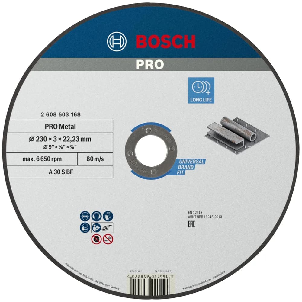 Bosch PRO Metal Trennscheibe 230 x 3 x 22,23 mm - 2608603168