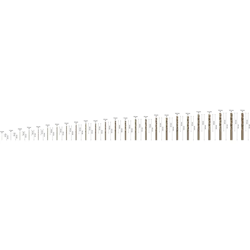 METALBORSÆT HSS-CO 25 STK