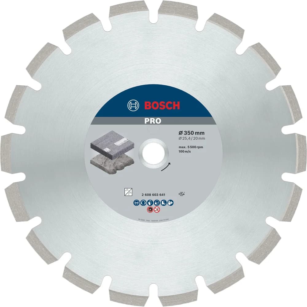 Bosch PRO Asphalt Diamanttrennscheibe 350 x 20/25,4 mm - 2608603641