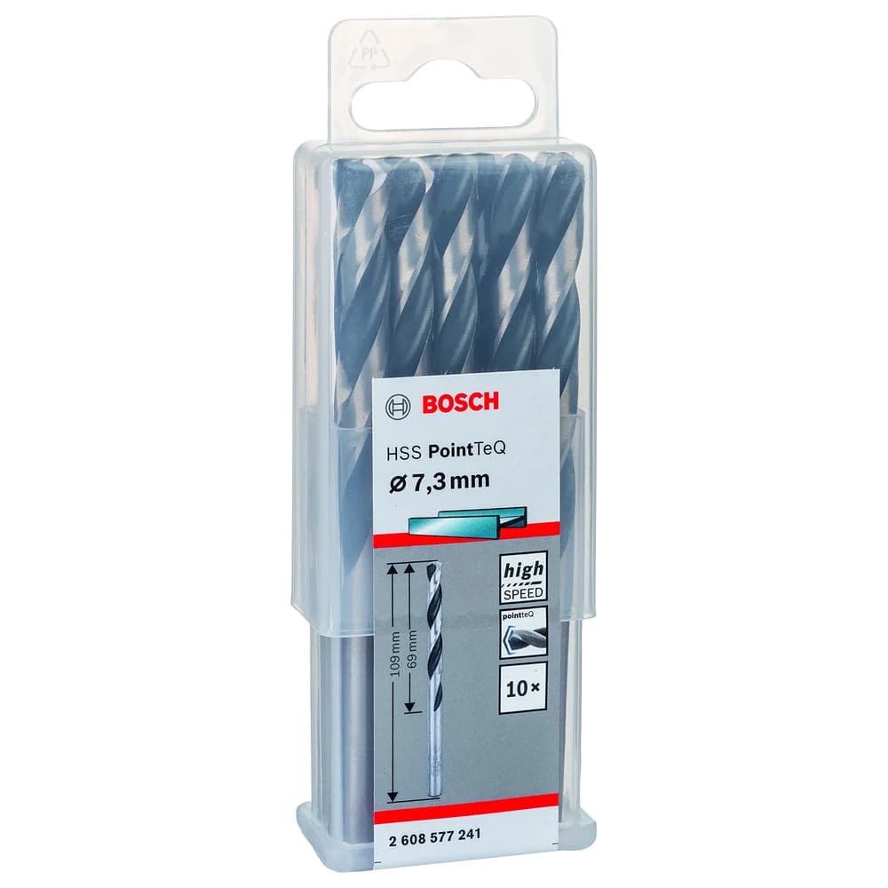 Bosch Metallspiralbohrer HSS PointTeQ DIN 338 7,3 mm