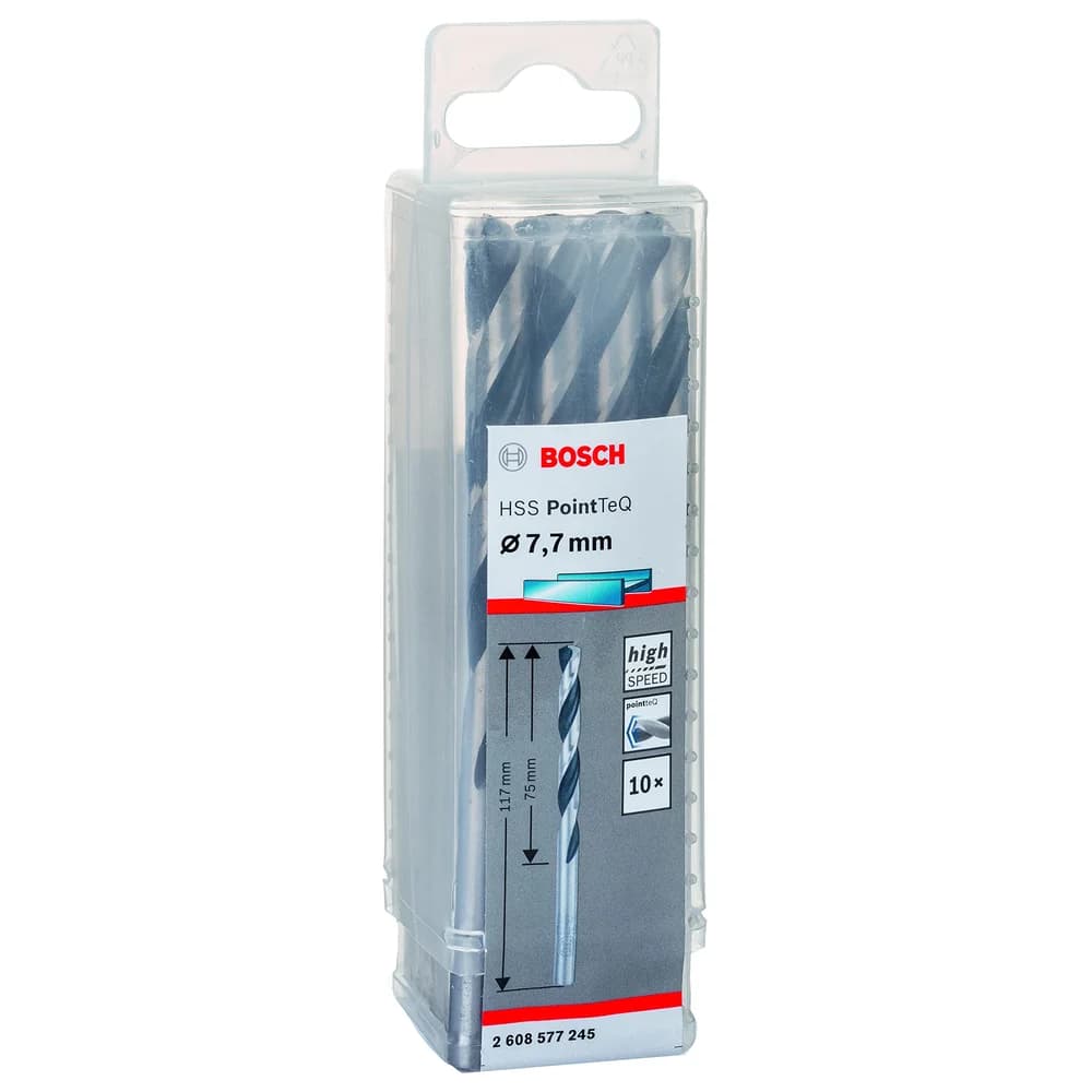 Bosch Metallspiralbohrer HSS PointTeQ DIN 338 7,7 mm