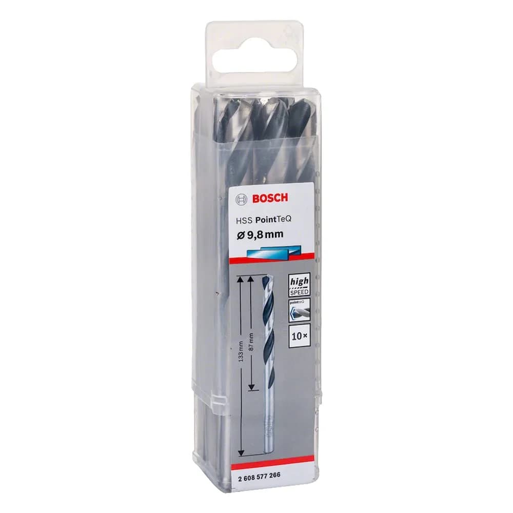 Bosch Metallspiralbohrer HSS PointTeQ DIN 338 9,8 mm