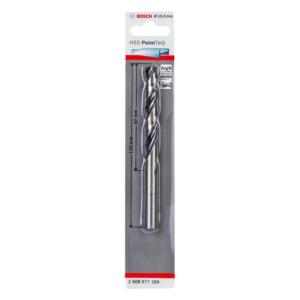 Bosch HSS PointTeQ Metallbohrer DIN338 10,5mm, 1er VE, 2608577299