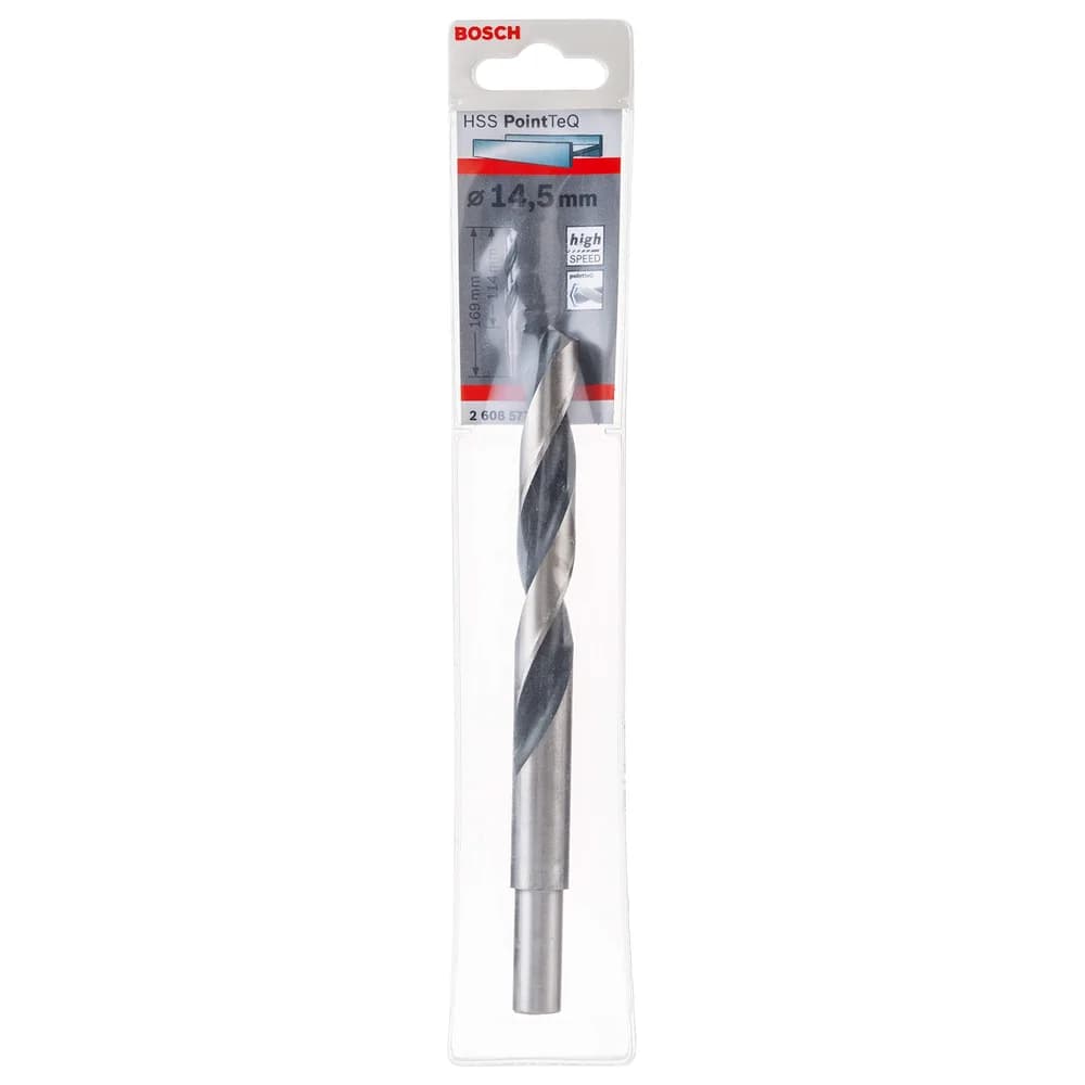 Bosch Metallspiralbohrer HSS PointTeQ DIN 338 mit reduziertem Schaft 14,5 mm