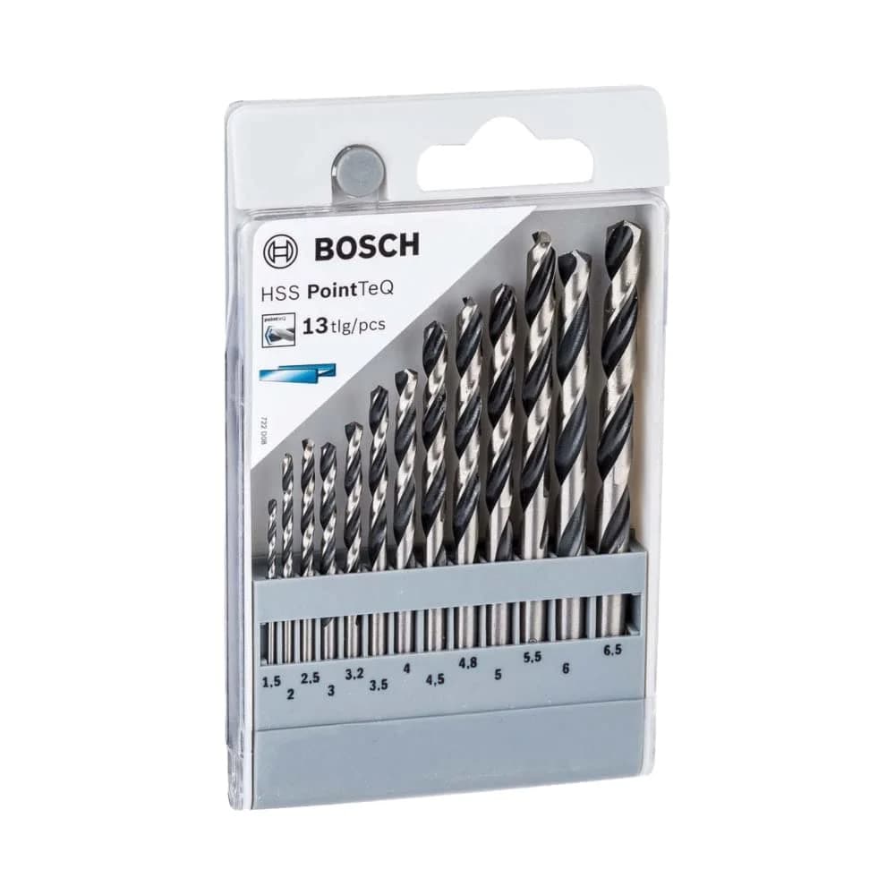 Bosch Metallspiralbohrer HSS-Set PointTeQ DIN 338 13-teilig