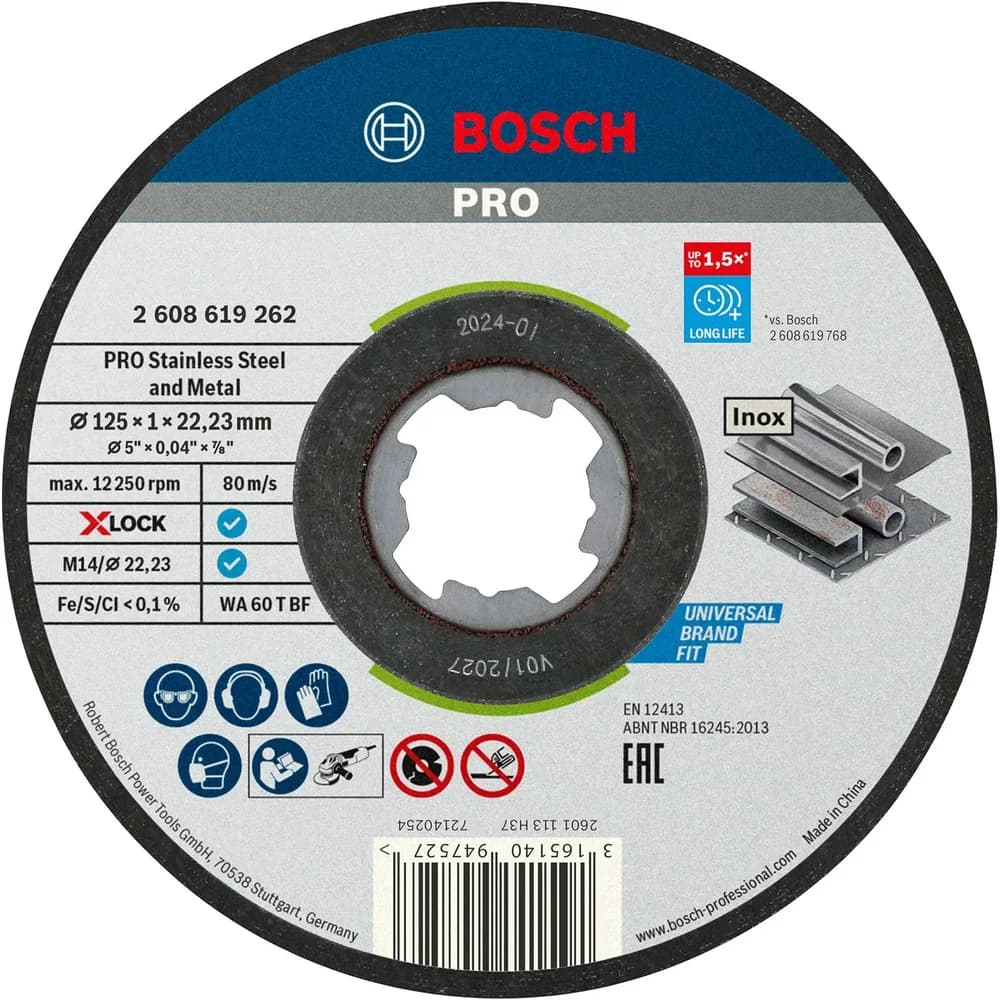 Standard for INOX WA 60 T BF