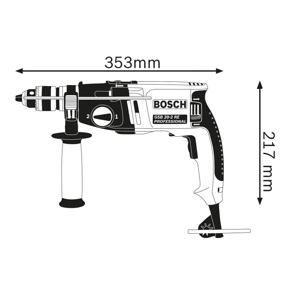 BOSCH Schlagbohrmaschine GSB 20-2