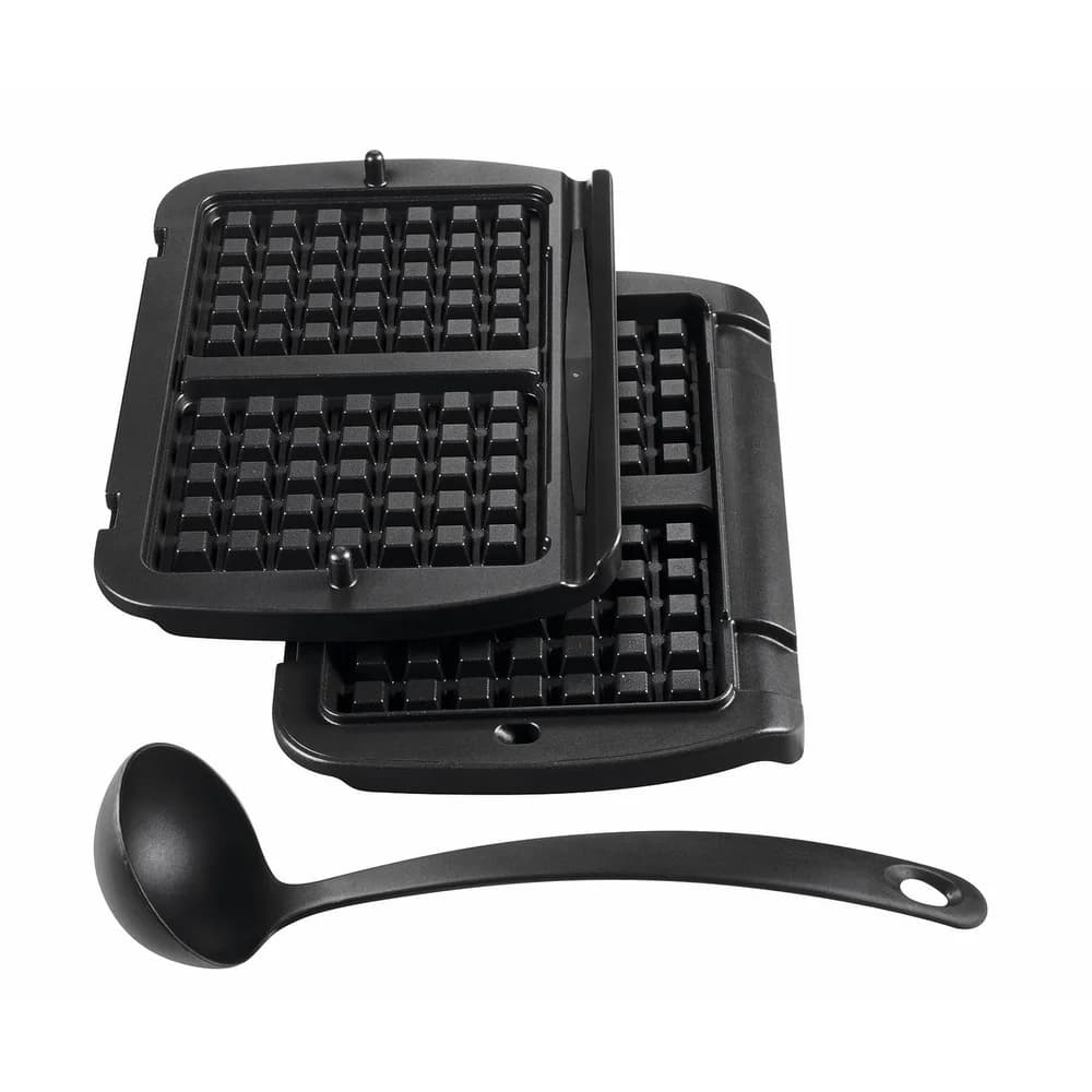 Tefal XA724810 Waffelplatten + Schöpfkelle für Optigrill, Kontaktgrill