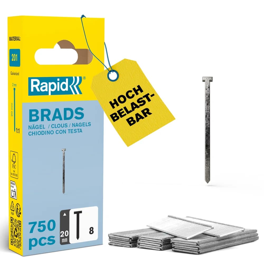 Rapid Nagel 8/20mm 750Stück