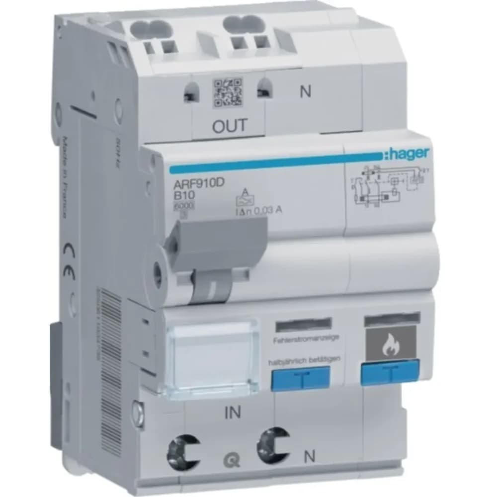 Hager Fehlerlichtbogen-Schutz ARF910D