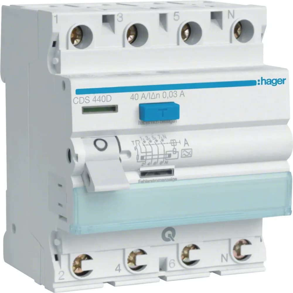 Hager FI-Schutzschalter CDS440D