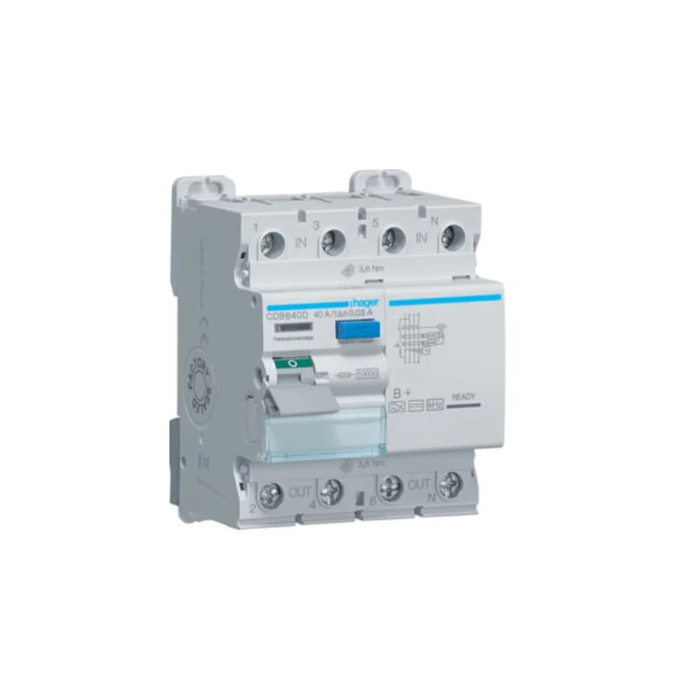 Hager FI-Schutzschalter CDB640D