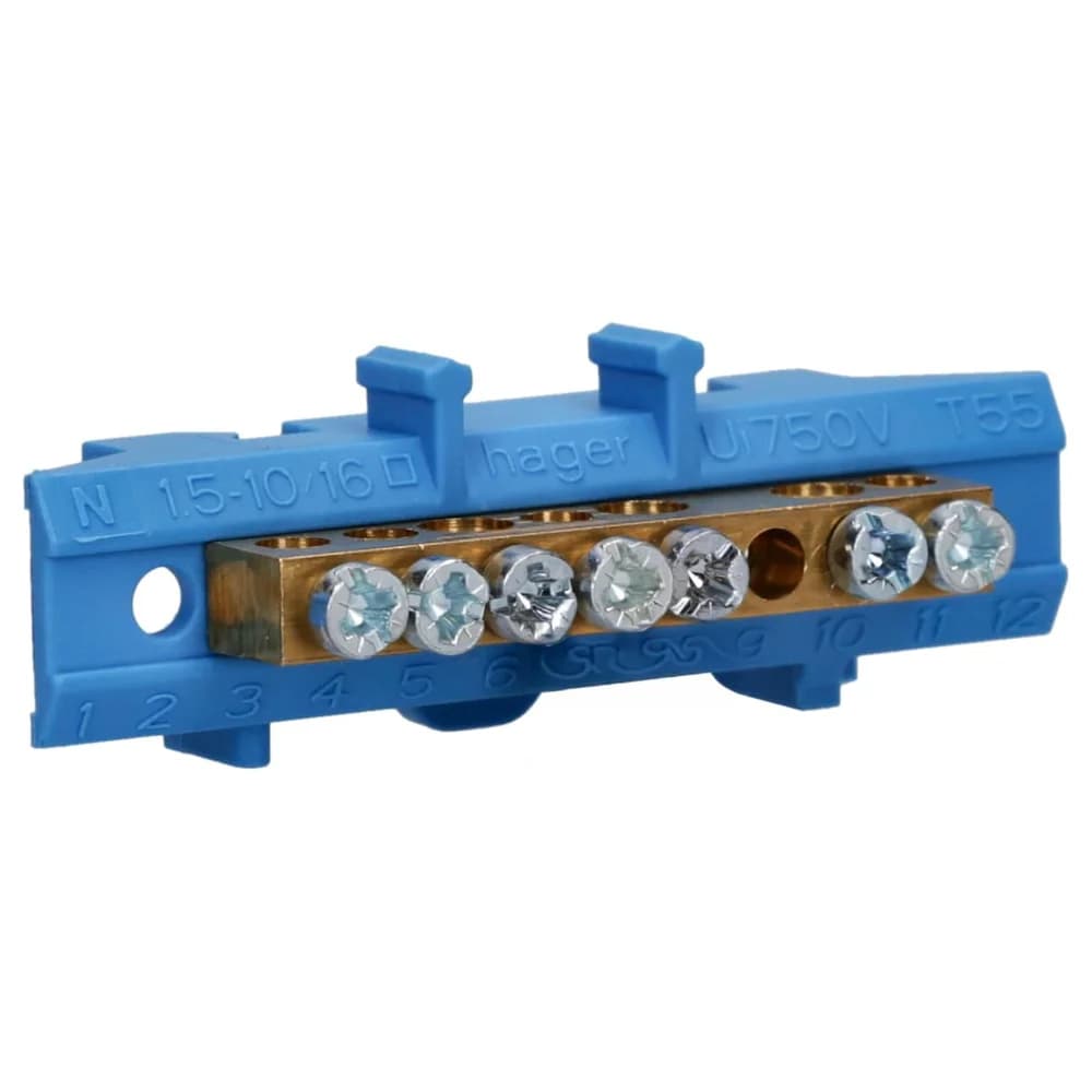 Hager N-Messingklemme KM07N