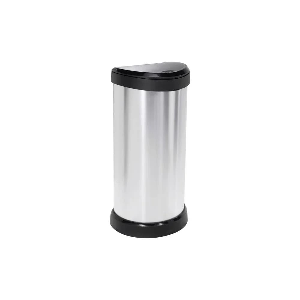 Curver Abfalleimer Deco 40 L Silber 240641