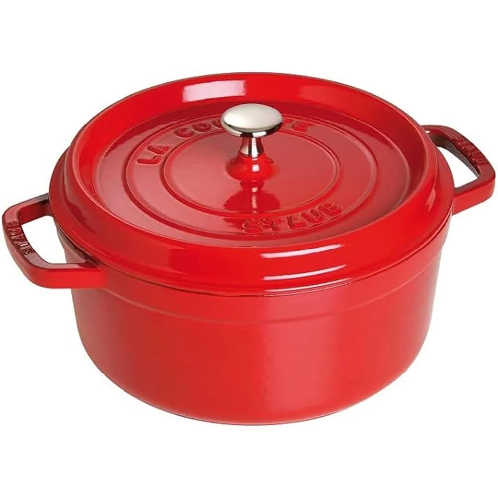 Staub La Cocotte 26cm rund, Kirsch-rot, Gusseisen