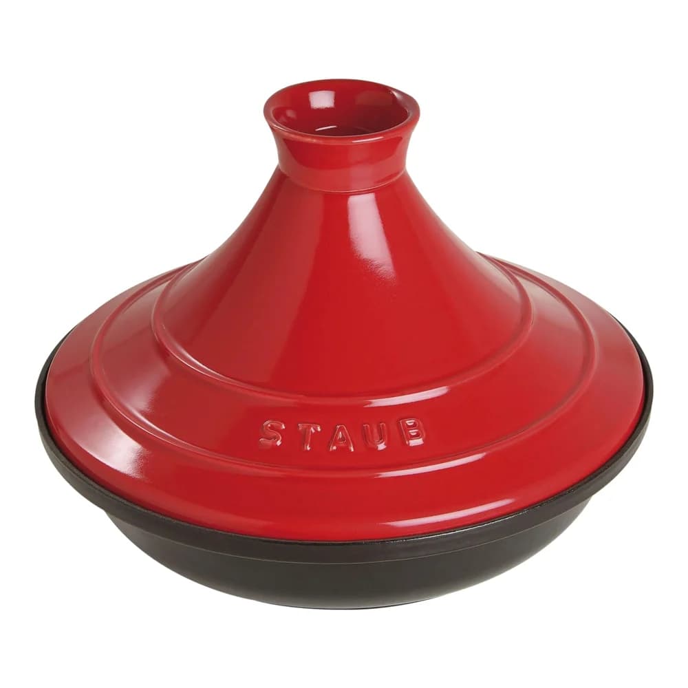 Staub Tajine 28cm rund Gusseisen rot