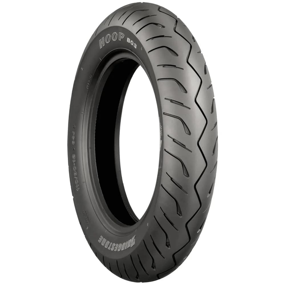Bridgestone motorcycle-tyres B 03 ( 120/80-14 TL 58S M/C, Variante G, Vorderrad ) - Schwarz