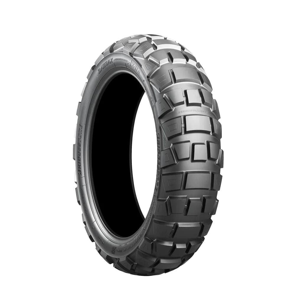 Bridgestone AX41, 130/80 -18, Tragfähigkeitsindex 66, Geschwindigkeitsindex P - Schwarz