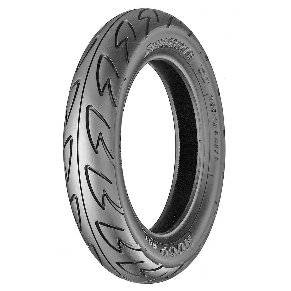 Motorradreifen Bridgestone Hoop B01 3.50-10 TL DOT 30/2024 Vorder- & Hinterrad - Silber