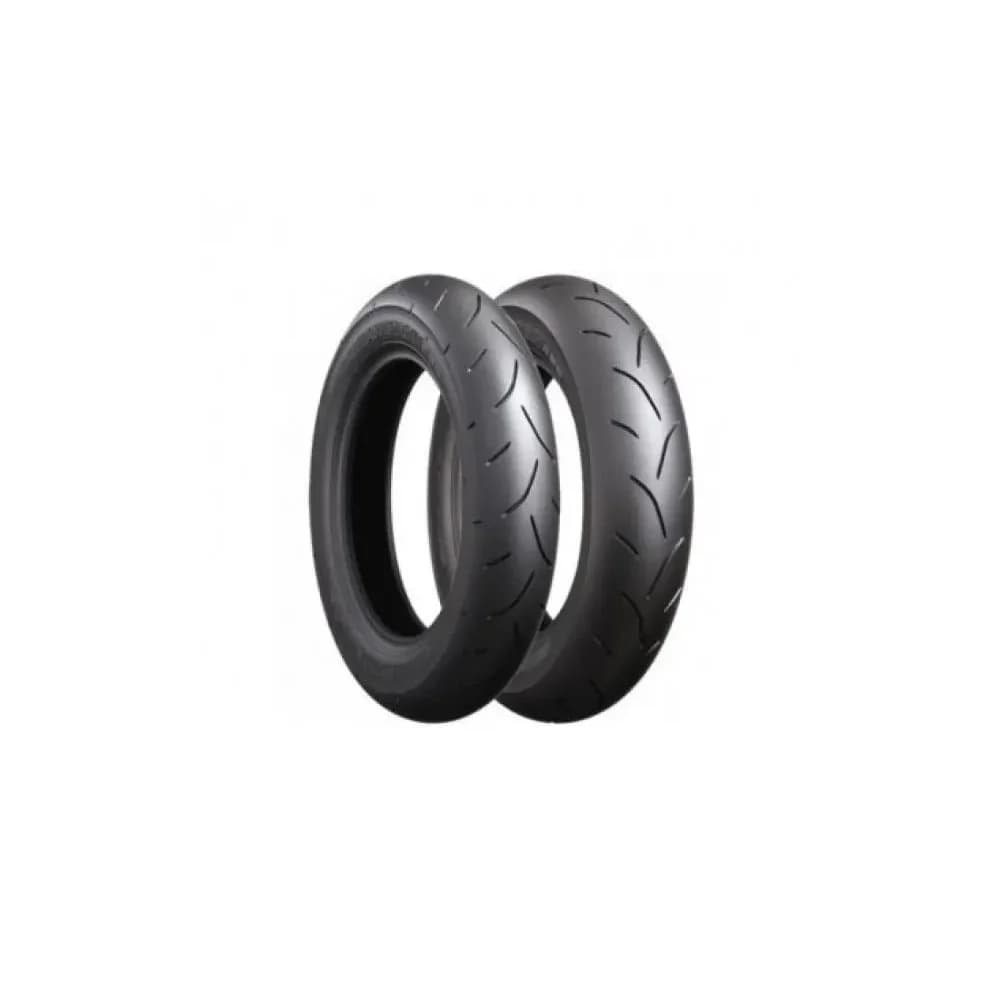 Bridgestone motorcycle-tyres BT601 FS YCX ( 100/90-12 TL 49J Mischung YCX, Vorderrad ) - Silber