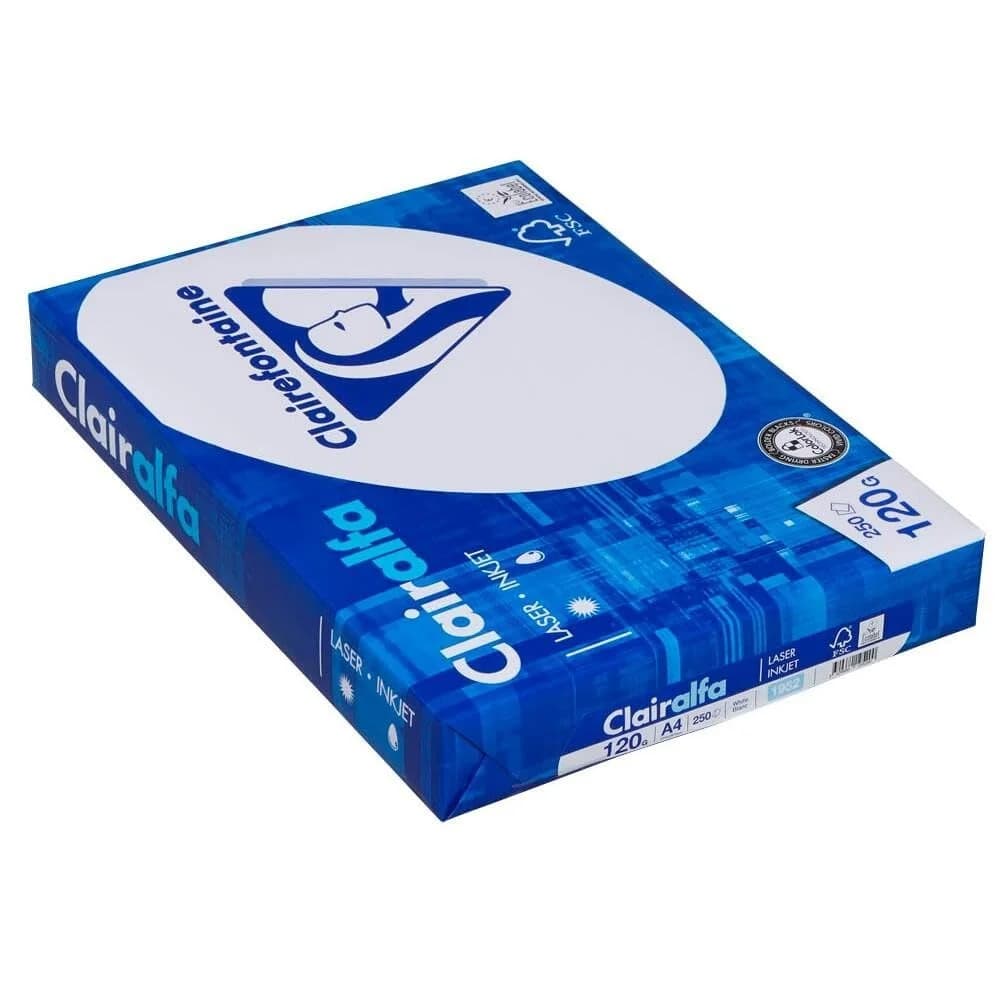 Clairefontaine Multifunktionales Druckerpapier A4 120g weiß