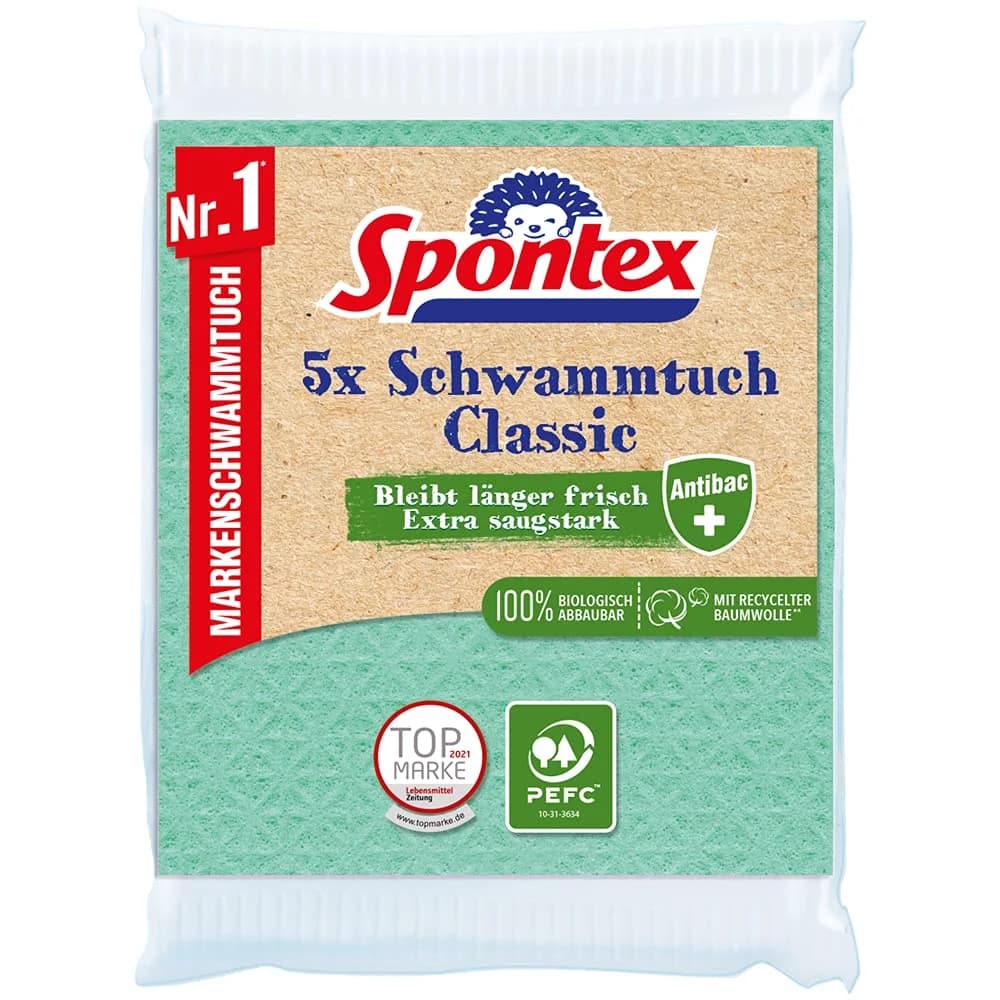 Spontex Schwammtuch Antibac PEFC