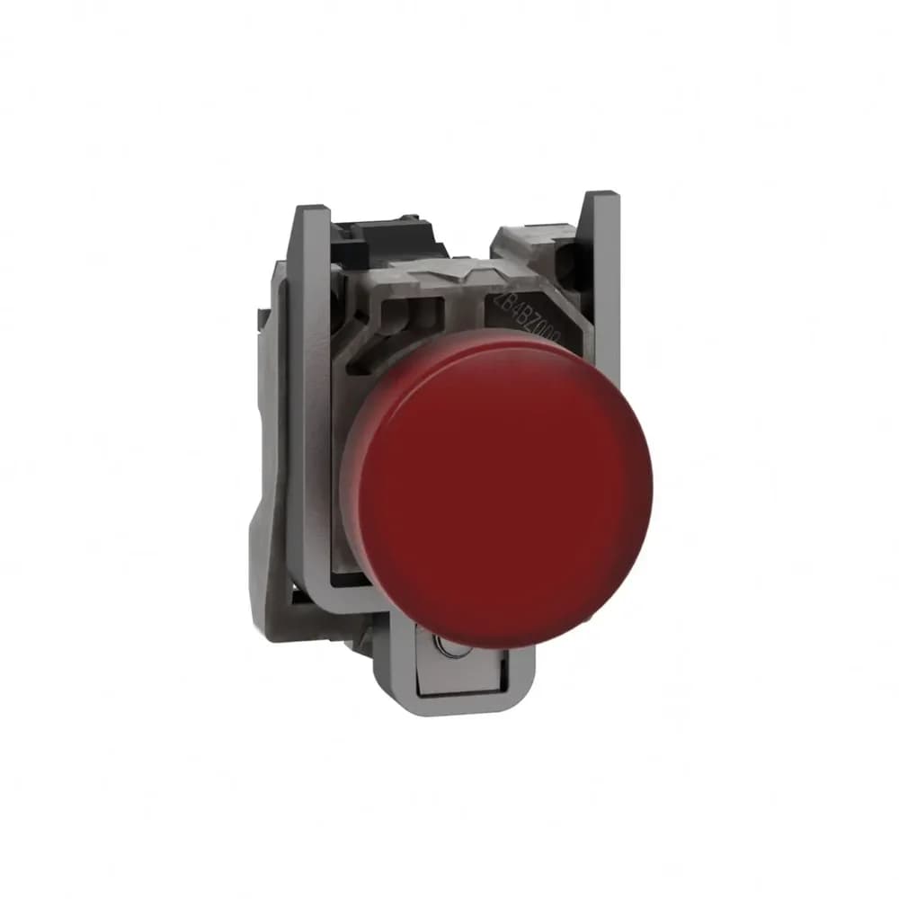 24 v led pilot light body red