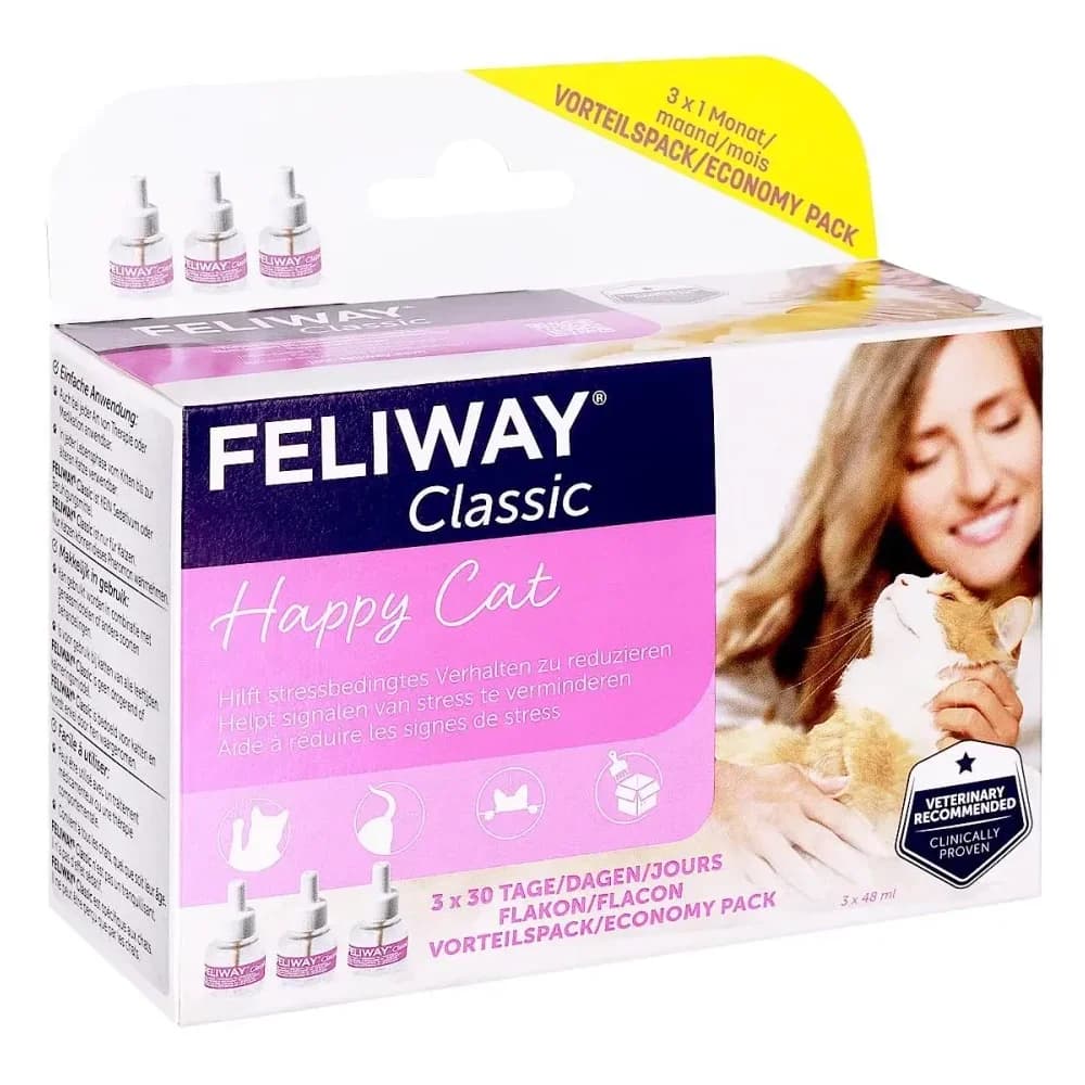 Feliway Classic 3x30 Tage Nachfüllflakon 3X48 ml