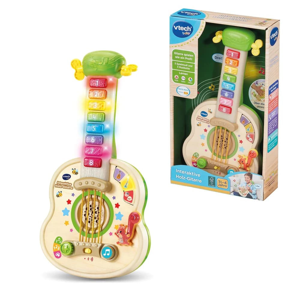 Vtech® Spiel Interaktive Holz-Gitarre