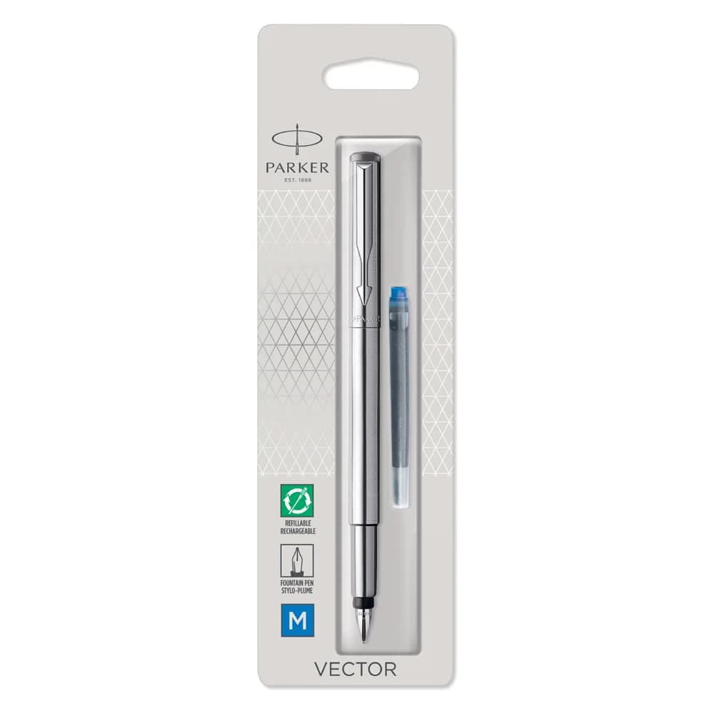Parker Füllfederhalter Vektor Blau