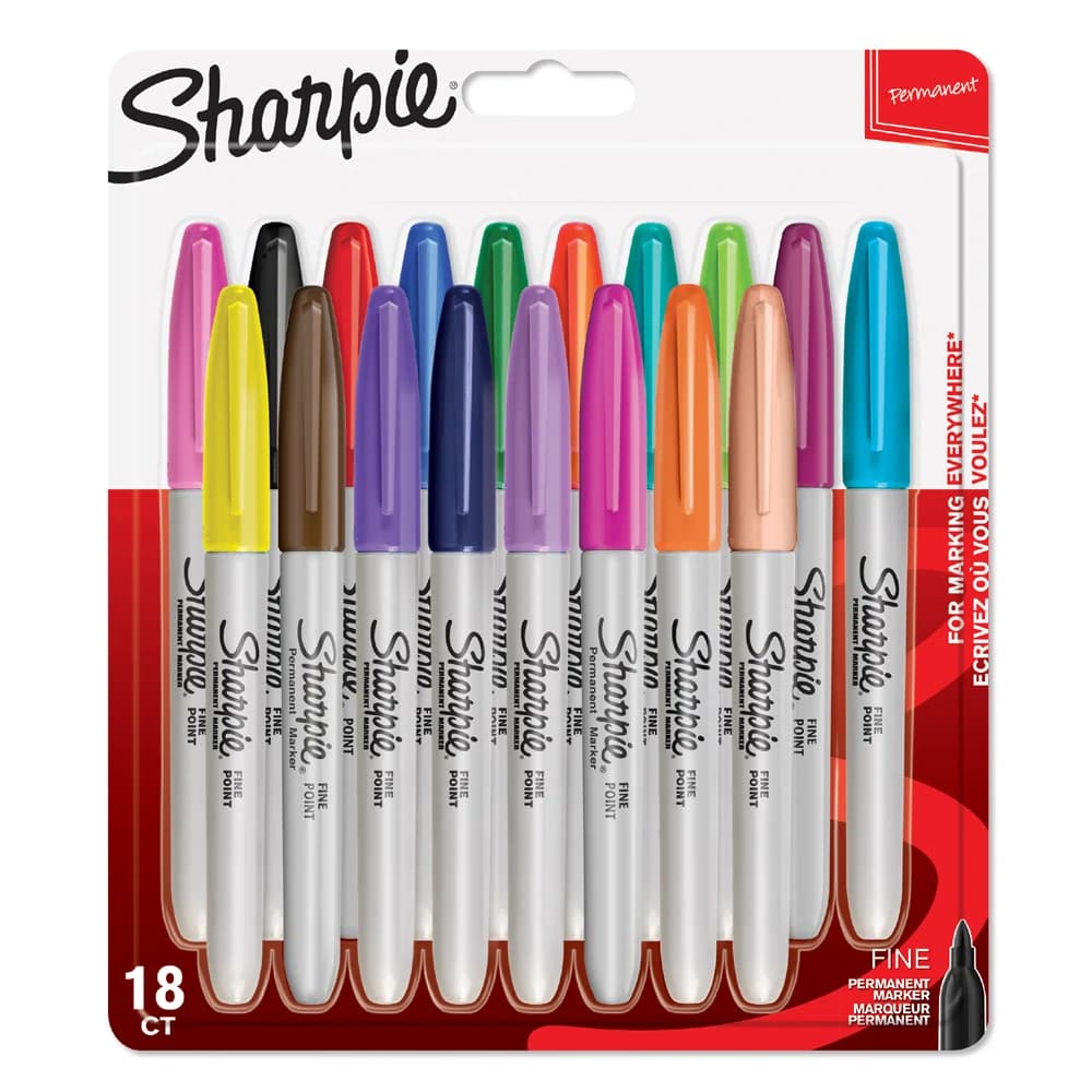 Sharpie Fine Marker 18 Stück(e) Feine Spitze Mehrfarbig