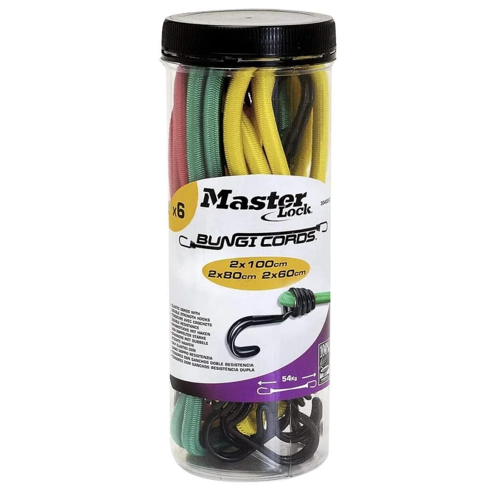 MASTER LOCK Twin Wire-Spanngummi, 6er-Pack