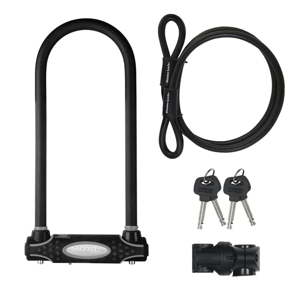 Master Lock Bügelschloss Stahl 13mm mit Halterung 8285EURDPRO
