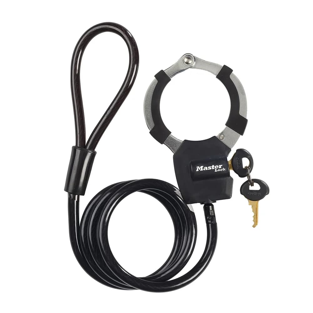 MASTER LOCK Street Cuff Schwarz 1000 mm Kabelschloss