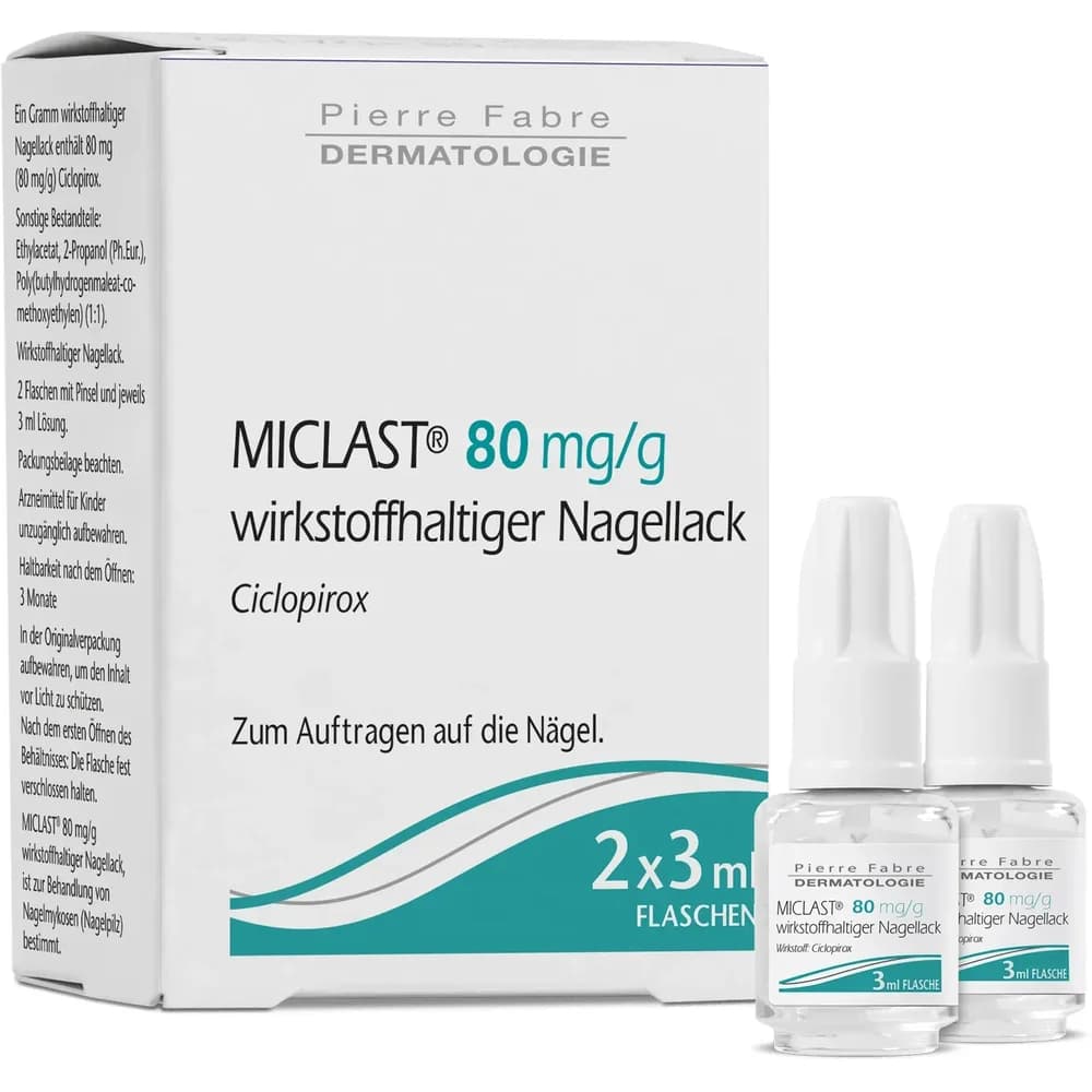 MICLAST 80 mg/g wirkstoffhaltiger Nagellack 2X3 ml