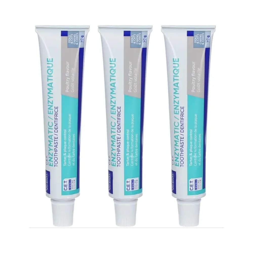 VIRBAC Zahnpasta mit Geflügelaroma zur enzymatischen Hunde Zahnpflege 70g