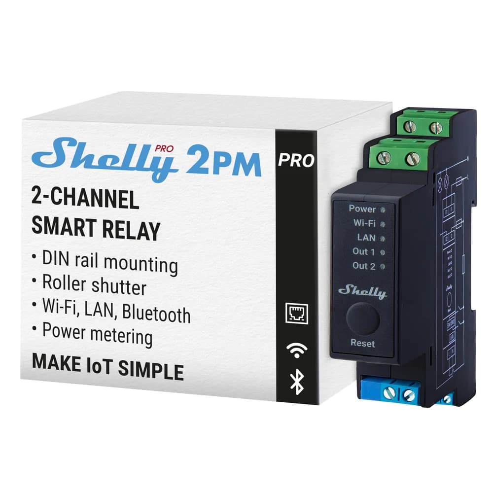 Shelly Pro 2PM, Relais