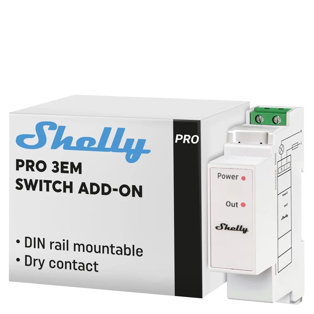 Shelly Pro 3EM Switch Add-On
