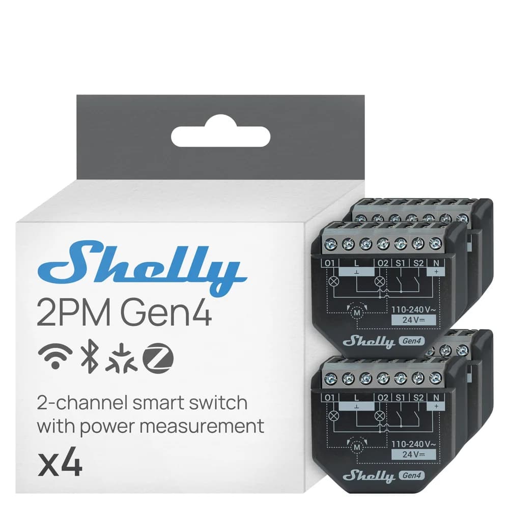 Shelly Relais 2PM Gen4 4er Pack