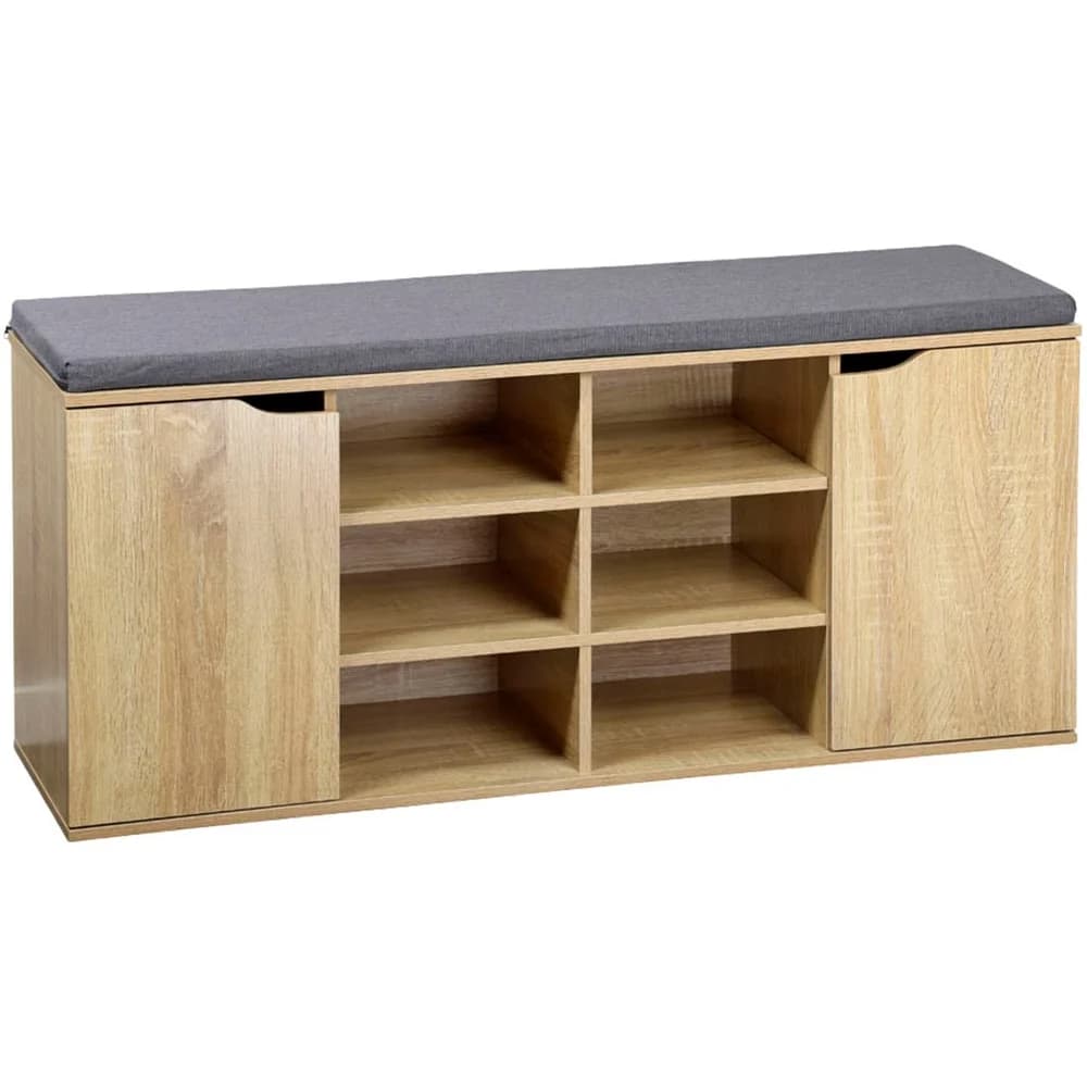 KESPER Schuhschrank mit Sitzkissen, mit 2 Türen, Eiche
