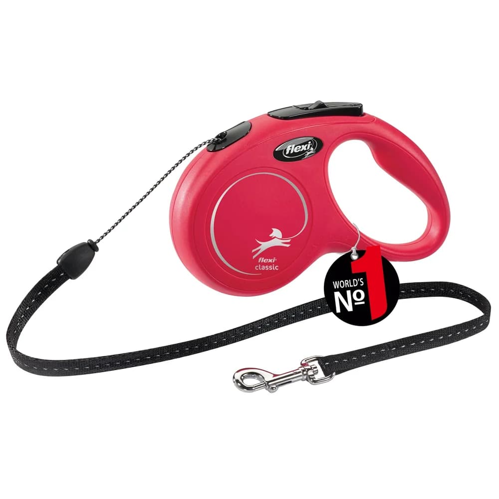 Nobby Hundeleine Flexi NEW CLASSIC S, Seil 5m, rot