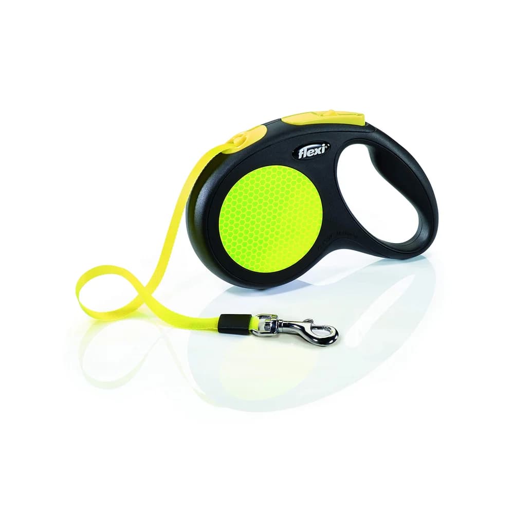 flexi Flexileine Flexi NEW NEON, Gurt gelb M - 5m