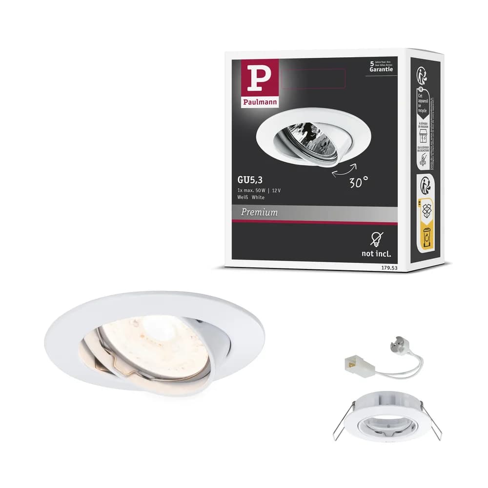 PAULMANN Premium EBL schw. max.50W GU5,3 Ws