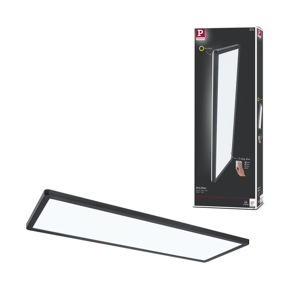 Paulmann LED Panel Atria Shine - Schwarz