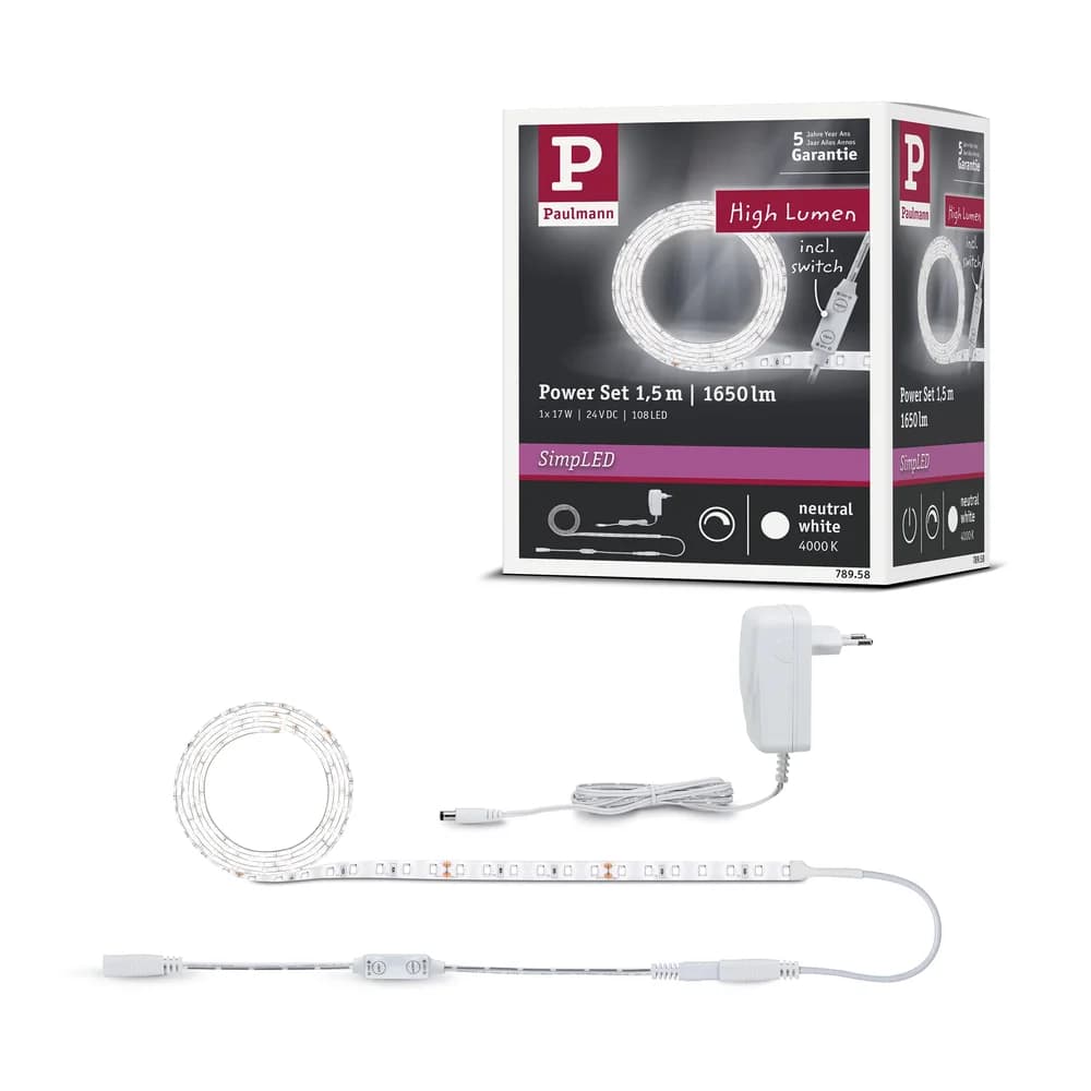 LED-Strip SimpLED Power in Weiß max. 17 Watt